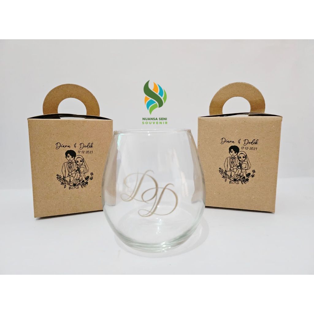 Souvenir Kemasan Box Gelas Tuscany Packaging Paper Box Gelas Telur Box Dus Tumbler Picca