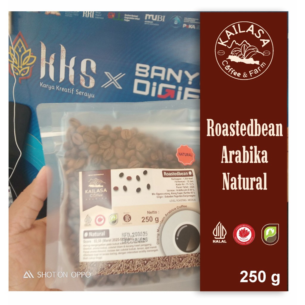 

Kailasa Roastedbean Arabika Natural 250 gram
