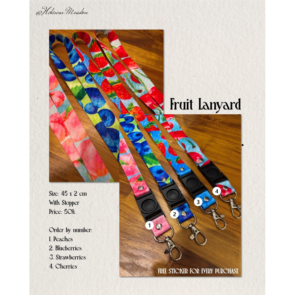 

HIBISCUS MEADOW AFTERSALE - Fruit lanyard