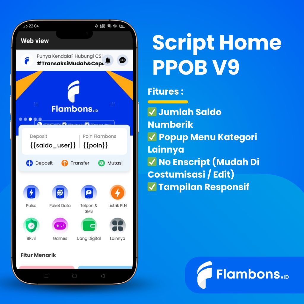 Script Bukaolshop Home PPOB V9