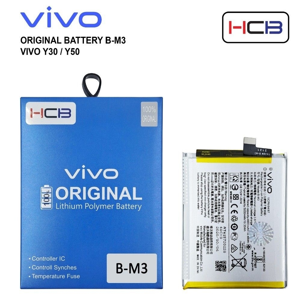 Original 100% Baterai Hp vivo Y30 / Y30I / Y50 / Vivo 1938 / vivo 2019 / vivo 1935/ B-M3 Y30 Y30I Y5