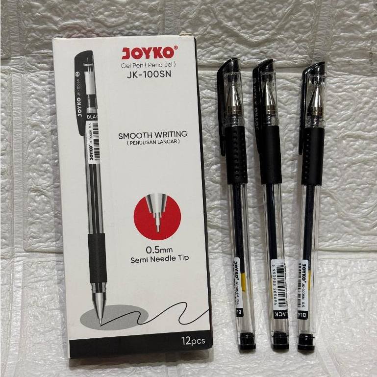 

Pena JOYKO Gel Pen 0,5 mm JK-100SN 1 Kotak Isi 12 Pena