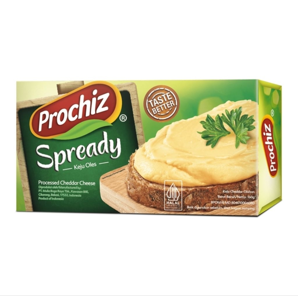 

Prochiz Spready Keju Cheddar Olahan Oles 160g
