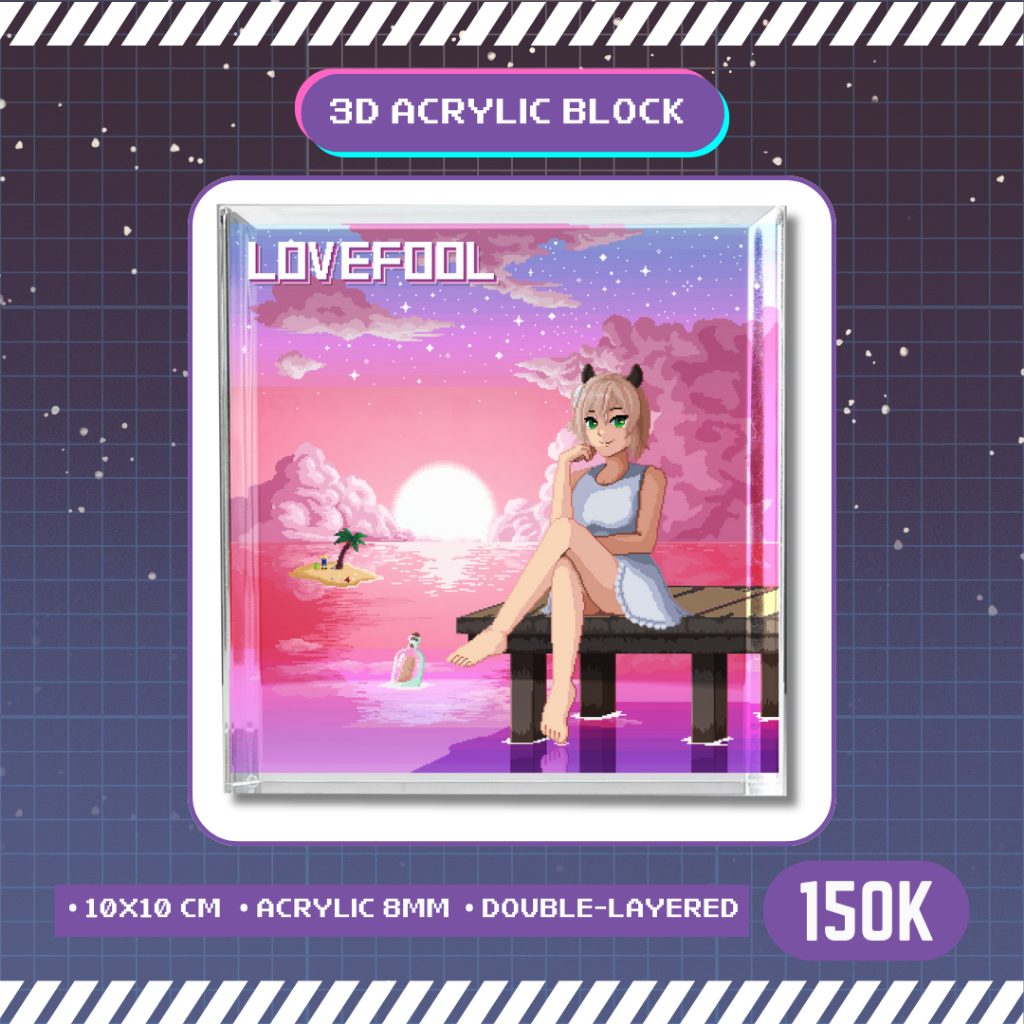 

3D Layered Acrylic Block VTUBER Nimi Nightmare Lovefool