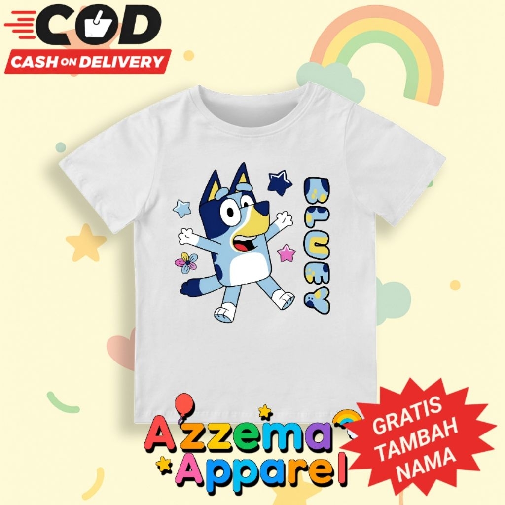 Kaos Anak Bluey / Baju Anak Bluey / Fashion Anak Bluey