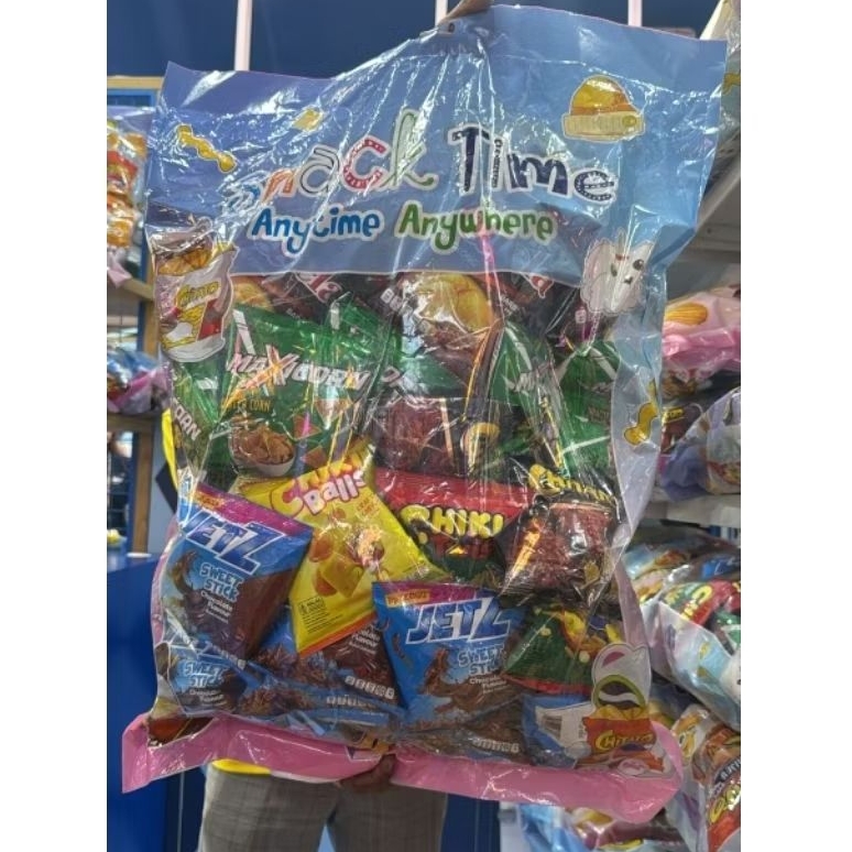 

TERMURAH READY STOCK SNACK TIME CHIKI BALLS MAXCORN CHITATO JETZ QTELA JUMBO PACKS ISI 50PCS VARIAN RASA RANDOM CAMPUR / PAKET SNACK JUMBO VIRAL PRJ 2025 / SNEK PLASTIK BESAR SNACK KEKINIAN / JASTIP PRJ PEKAN RAYA JAKARTA 2025 / JAKARTA FAIR