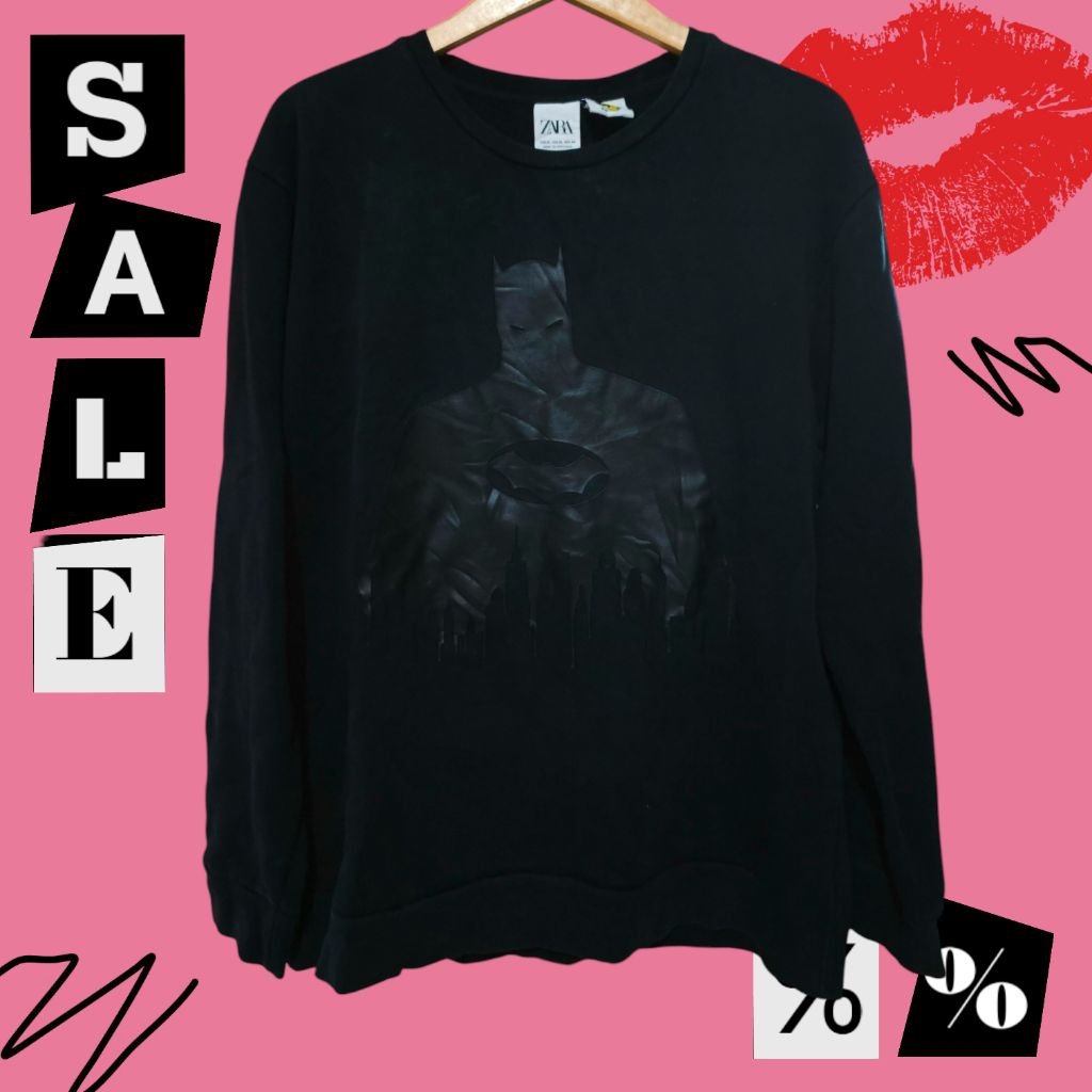CREWNECK ZARA X BATMAN ORIGINAL SECOND