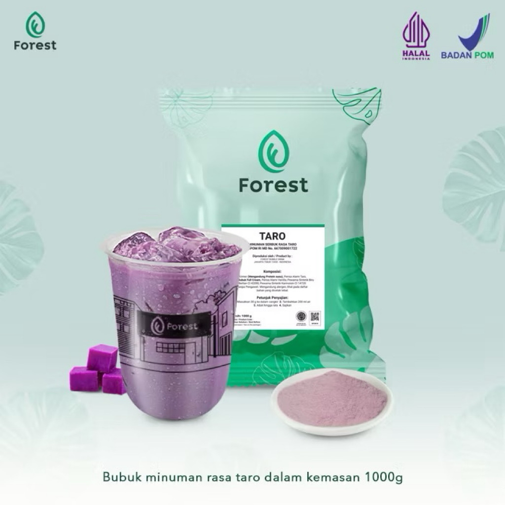 

Bubuk Minuman TARO Powder 1000 gr - FOREST ORI INSTAN