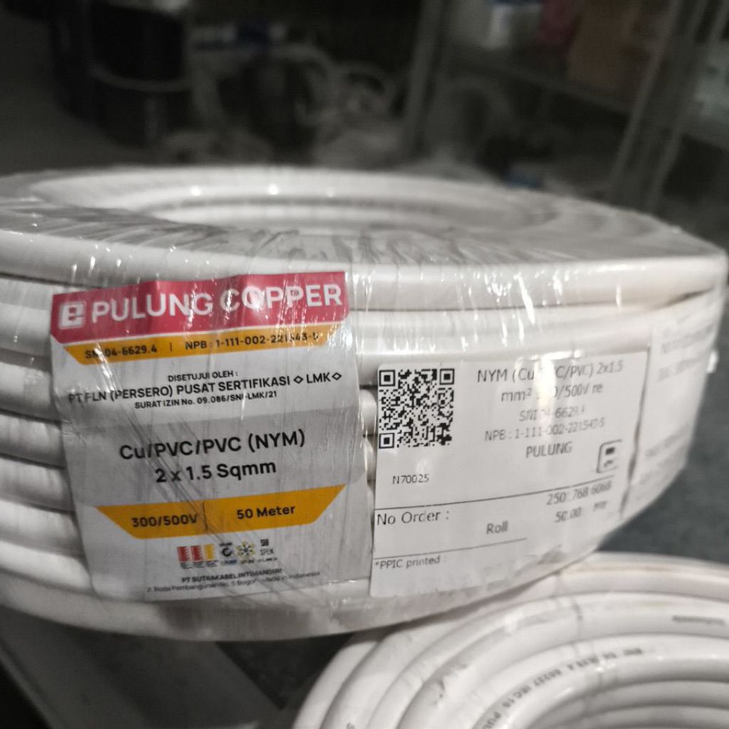 NYM 2x1.5 NYM 2x1,5 merk Pulung Copper