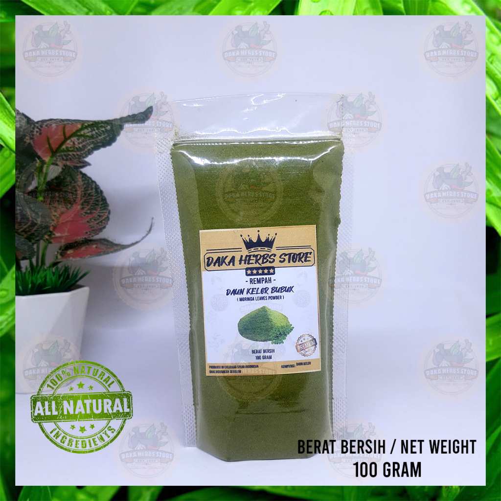 

Daun kelor bubuk murni tanpa campuran (100 gram)