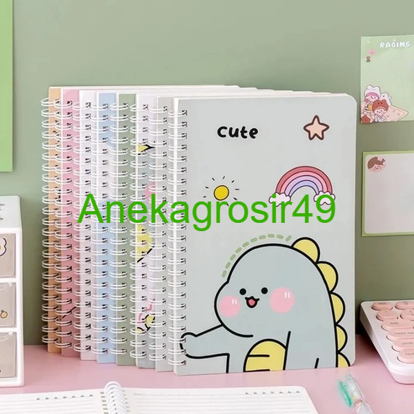 

SAG Notebook Ring Motif Random A5 / Buku Tulis Sekolah Isi 60 Lembar / Buku Catatan S5908