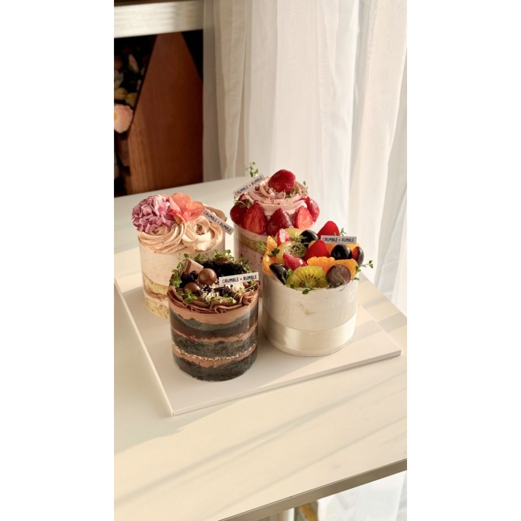 

PETITE CAKE fruit cake / choco nutella cake