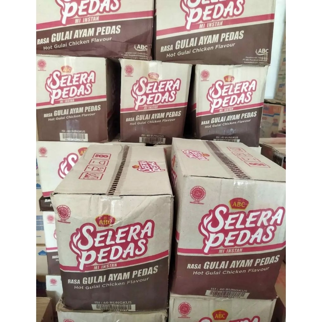 

Mie Mi ABC Selera Pedas Rasa Gulai Ayam Pedas 1 dus isi 40 pcs