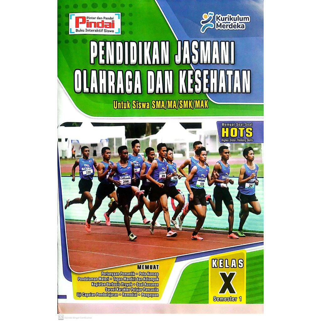 Buku LKS PJOK kurikulum Merdeka Kelas 10 SMA/MA/SMK/MAK Semester 1