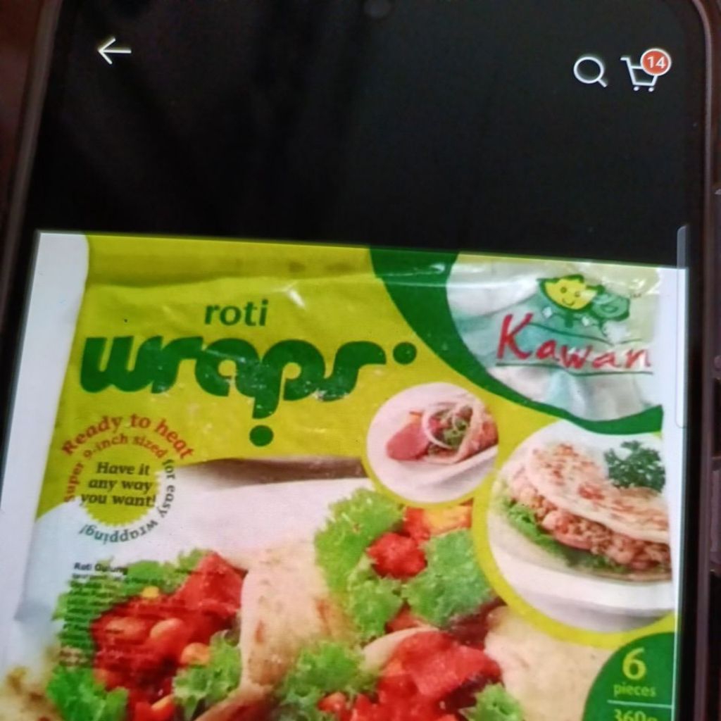 

Roti Wrap kawan food 6 lembar