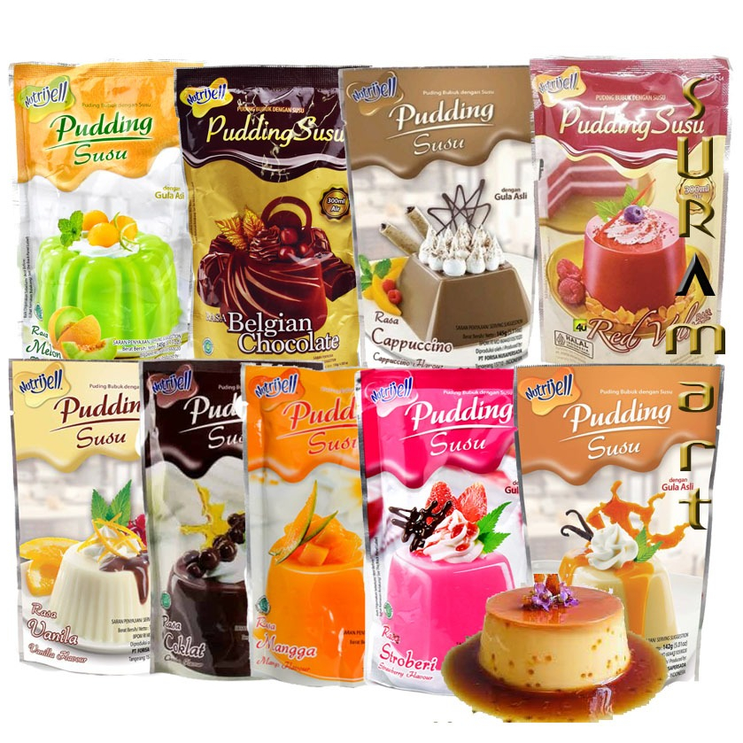 

(145 gr) NUTRIJEL PUDING SUSU Instant Aneka Rasa Nutrijell