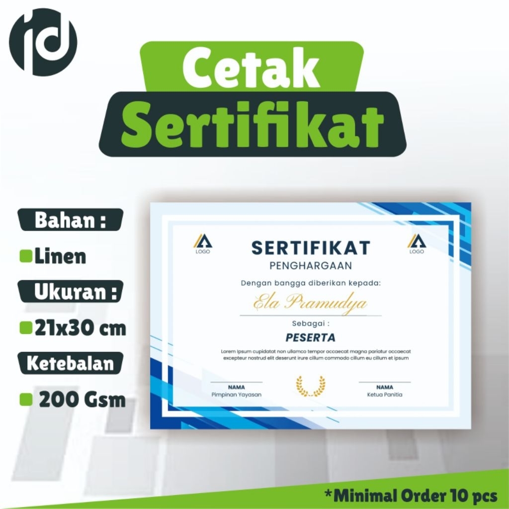 

CETAK SERTIFIKAT BAHAN LINEN