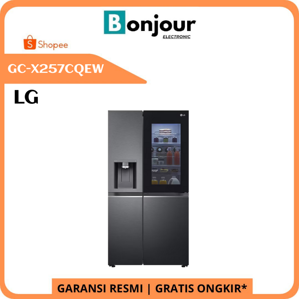 Kulkas Tok Tok LG GCX257CQEW 674 Liter LG GC-X257CQEW Side by Side LG