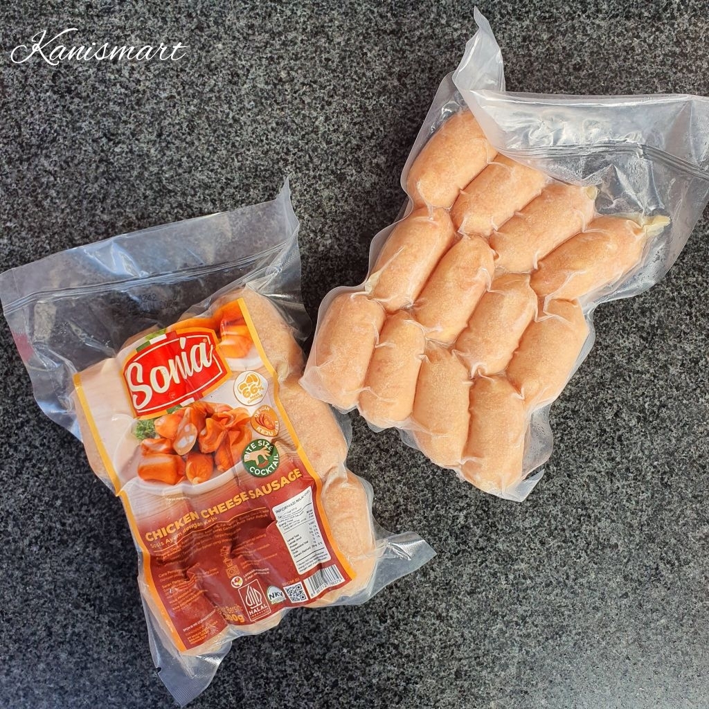 

sausage premium ayam sonia isi keju lumer frozen / sosis dunia frosen halal