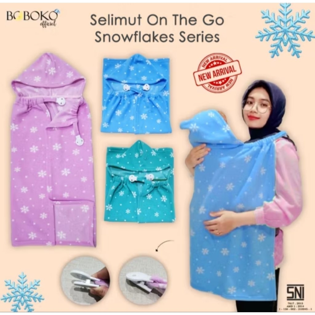 Boboko Blanket On The Go Selimut Bayi Clip On Penutup Menyusui