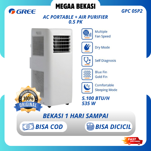 GREE AC PORTABLE AIR PURIFIER GPC 05P2 / GPC 09P2 / GPC 12P2 GARANSI RESMI