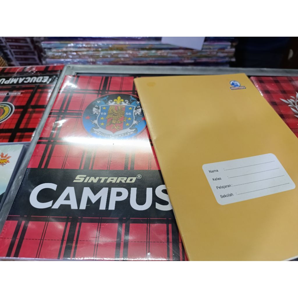 

BUKU TULIS SINTARO CAMPUS SUDAH SAMPUL COKLAT BY LOCOMOTIF 50 LEMBAR