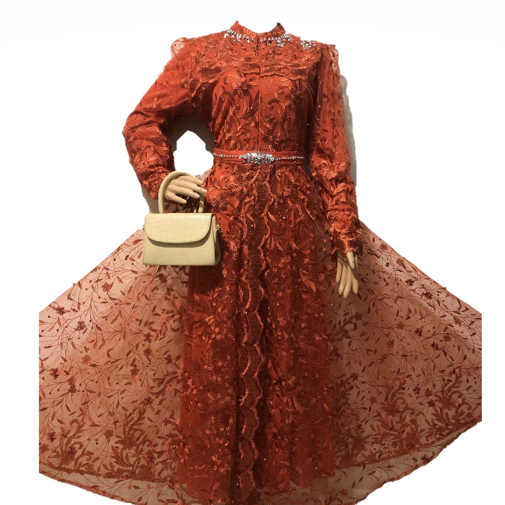 JUMBO & STANDART LILY GAMIS Tille/GAUN MUSLIM WANITA Dewasa / Tile GAMIS PESTA/LD 110 CM PANJANG BAJ