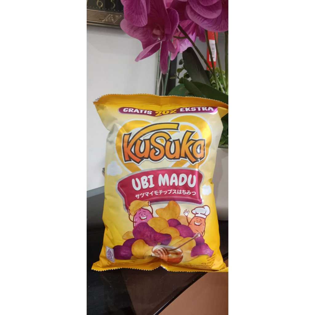 

KUSUKA KERIPIK UBI RASA UBI MADU DAN BARBEQUE UKURAN 42 GRAM/KUSUKA KRIPIK UBI