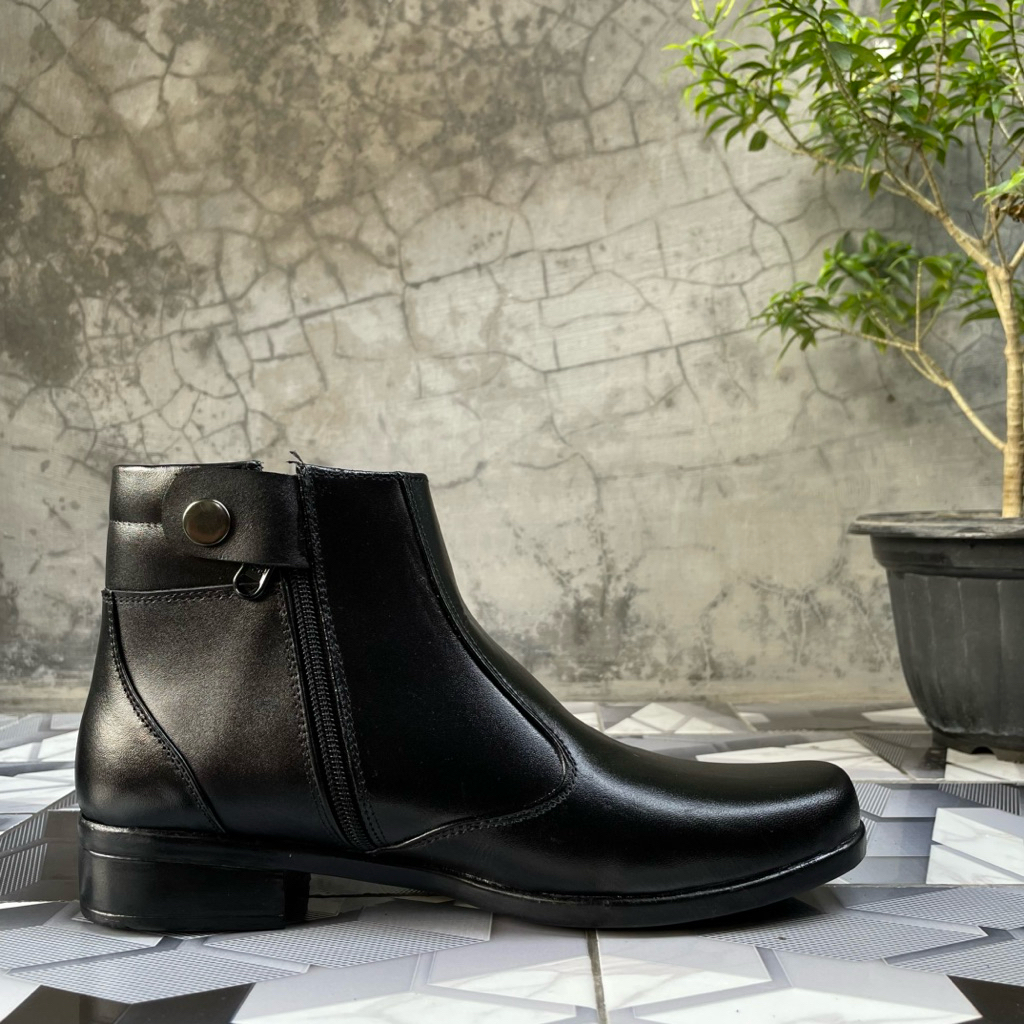 Promo  Sepatu Pantofel Wanita Sepatu Ankle Boots Sepatu Pantofel Kerja Wanita Pdh Polwan Sepatu