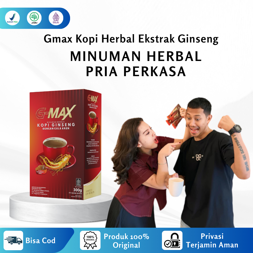 Gmax Kopi Ginseng Stamina Tahan Lama Kesehatan Pria Tanpa Efek Samping