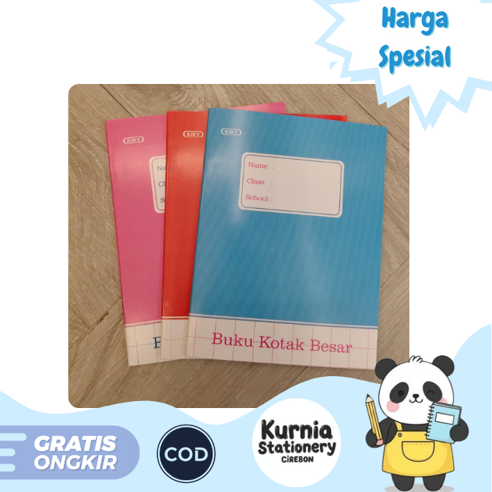 

Kiky Buku Kotak Besar Garis Berwarna 38 Lembar Grosir Murah ( Satuan )