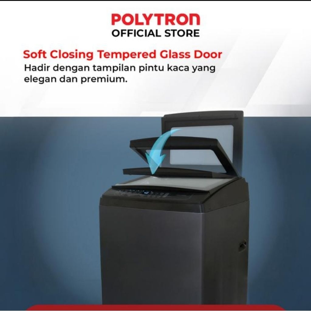 MESIN CUCI POLYTRON 1 TABUNG 8KG FREE RINSO