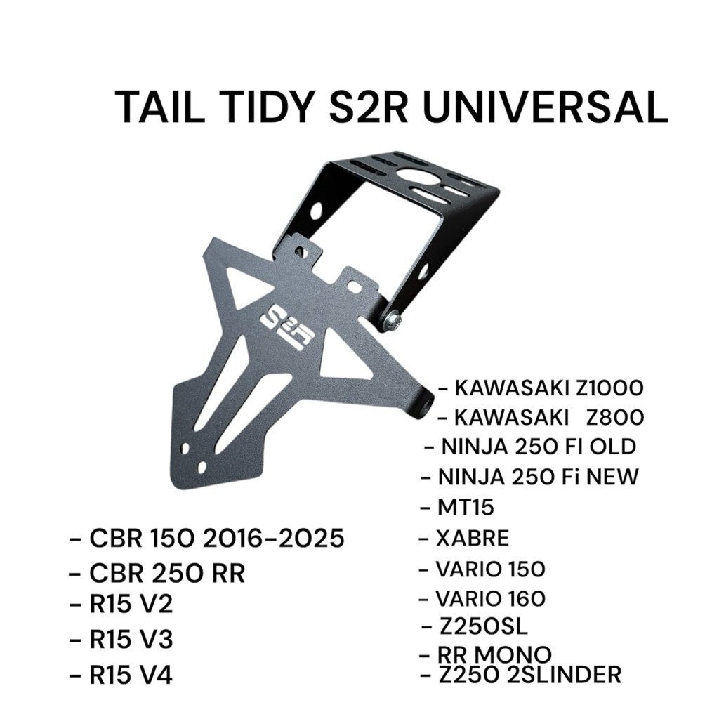 Tail tidy dudukan plat no belakang R15V2 R15V3 CBR150 LED fl ninja 250 rr mono plus sein