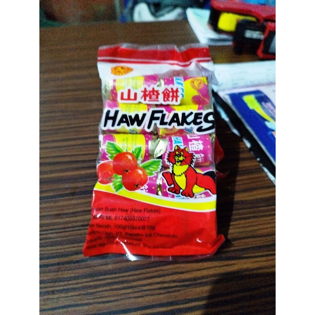 

Haw Flakes, manisan buah haw 100g isi 10roll