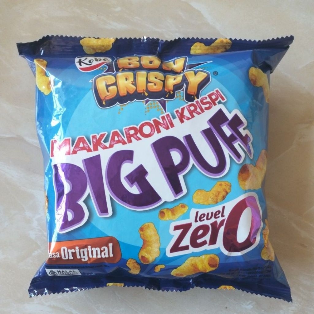 

Kobe Bon Crispy Makaroni Krispi Rasa Original Level Zero 50 gram