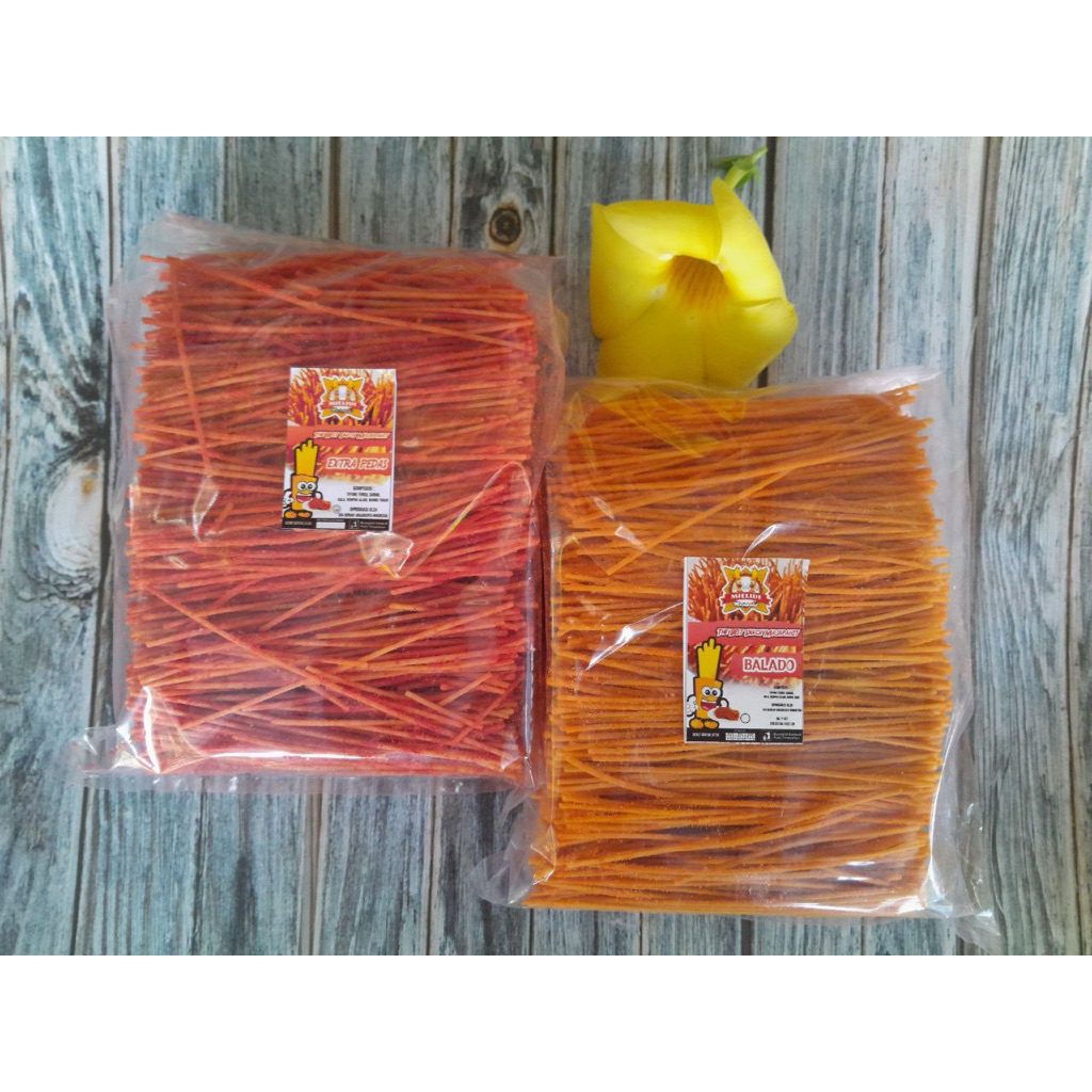 

Mie lidi viral SUPER PEDAS Asin gurih 500 gr