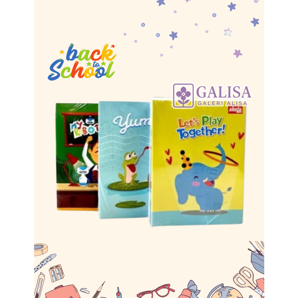 

Buku Tulis SKOLA by Sidu | Isi 10 Buku | 38 Lbr | Ukuran Kwarto 21x16 cm | Motif Random