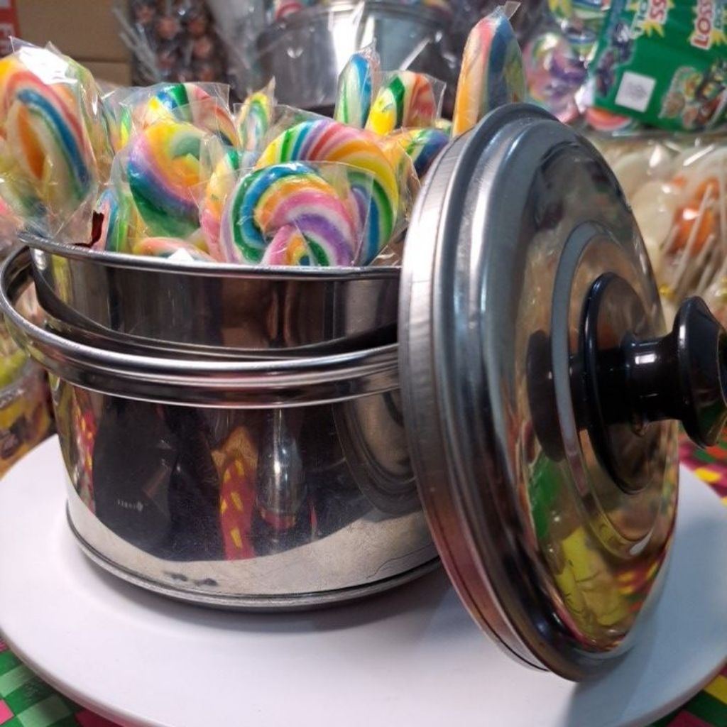 

lolipop berhadiah rantang isi 60biji