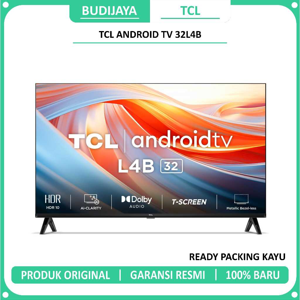 [Google Assistant TV] TCL 32 Inch Smart Android TV - HD - Smart TV - Dolby Audio - Google Play/Netfl