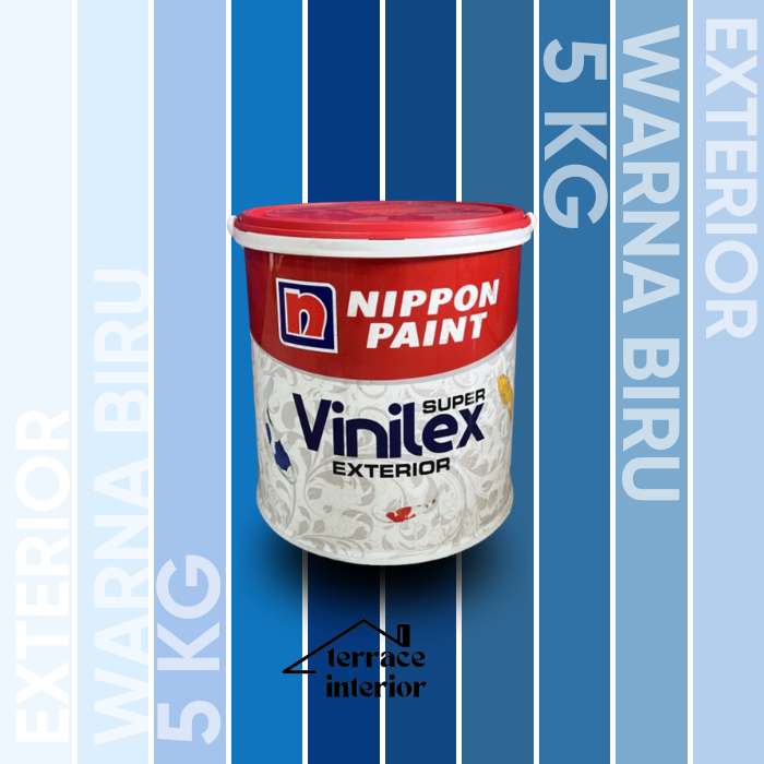 Cat Tembok Vinilex Exterior Biru 5 Kg