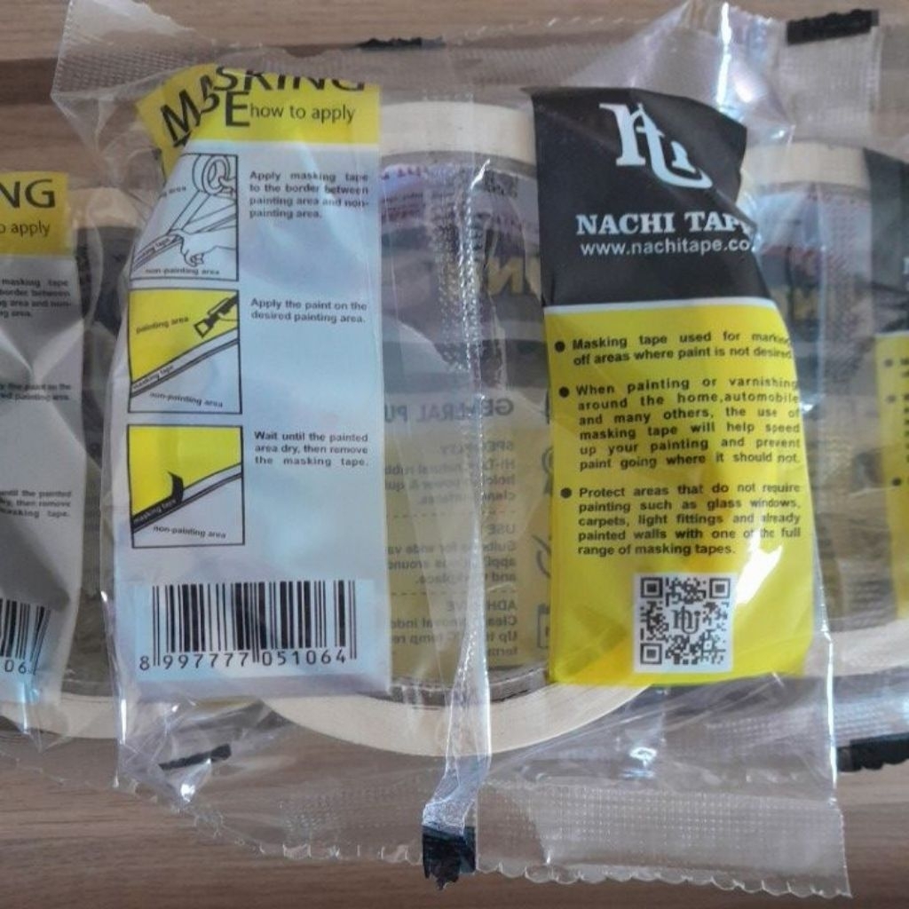 

LAKBAN KERTAS MASKING TAPE LAKBAN / NACHI MASKING TAPE 24MM X 20Y