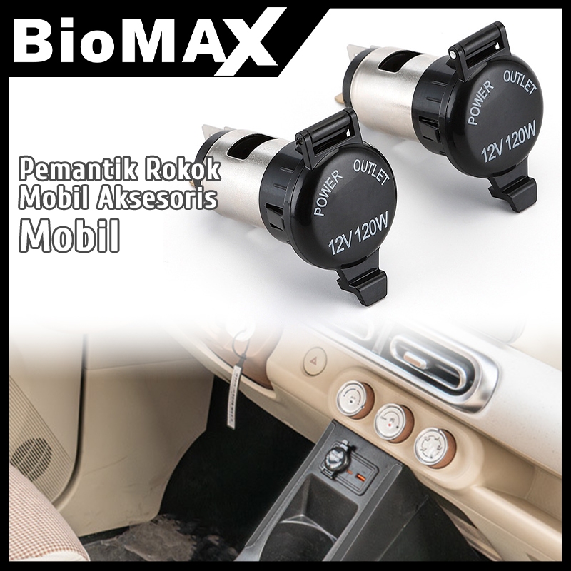 Soket Plug Pemantik / Lighter Socket Charger Mobil Cigarette Lighter Power Outlet Set Universal 12-2