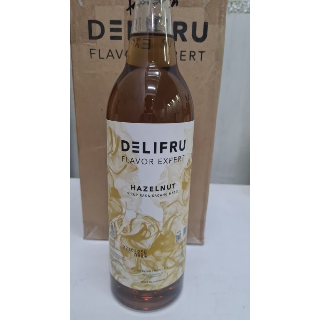 

Syrup DELIFRU Premium rasa Hazelnut 1liter