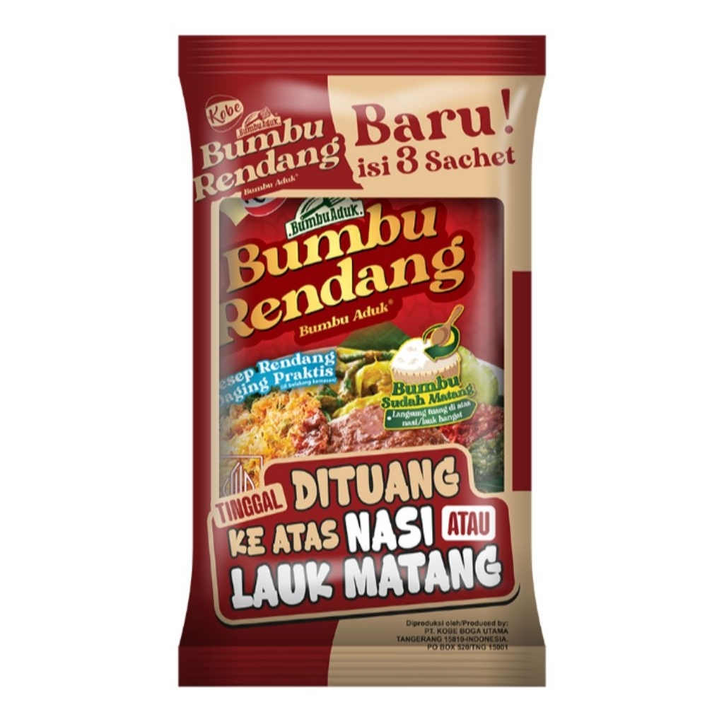 

Kobe Bumbu Aduk Nasi Rendang 3 x 20 g