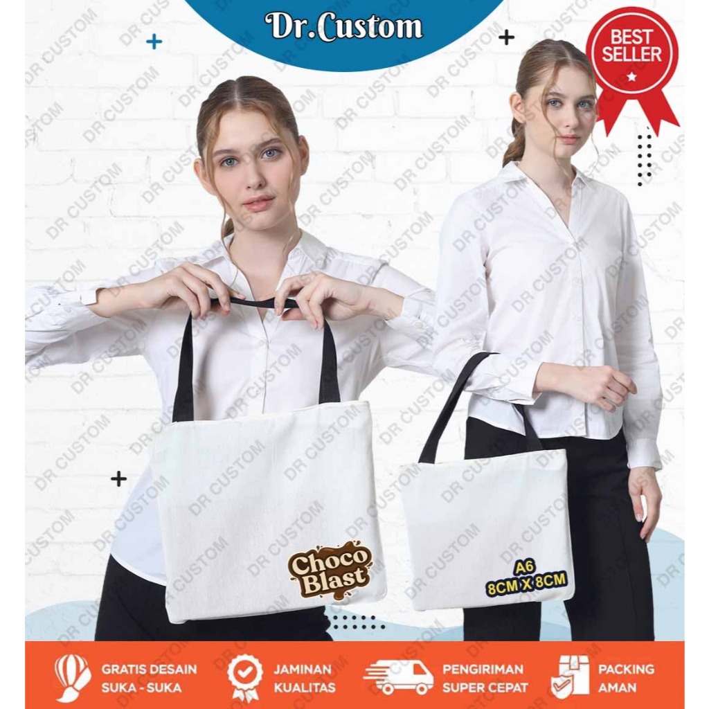 TAS KANVAS BLACU-TOTEBAG KANVAS POLOS-TOTEBAG SEMINAR-TAS SOVENIR SEMINAR