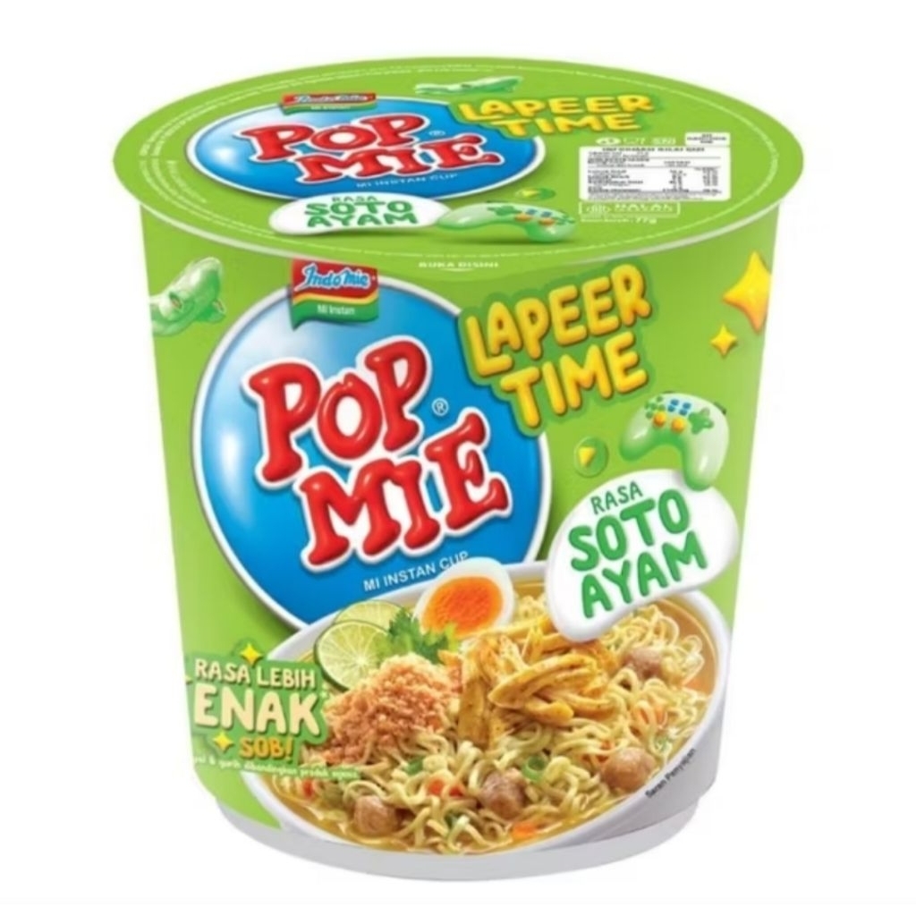 

Pop Mie Lapeer Time Mie Instan Cup Rasa Soto Ayam 75gr