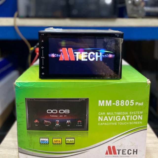 head unit double din merek m tech ukuran 7inch