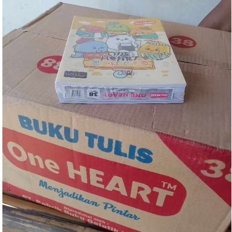 

1pack ( 10 biji) Buku tulis 38 One heart