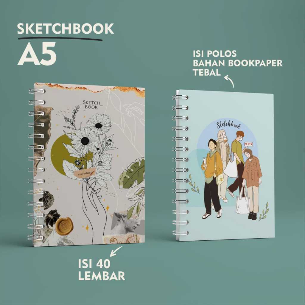 

SKETCHBOOK A5 | BUKU AESHTETIC | BUKU | BUKU CATTAAN | NOTEBOOK | BLOKNOTE | BUKU