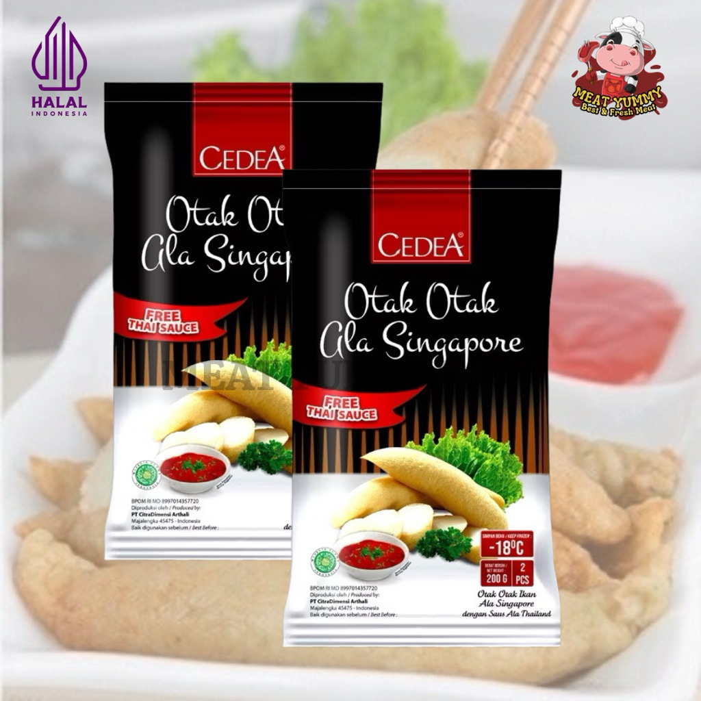 

Cedea Otak-Otak Singapore Free Thai Sauce Isi 2pcs